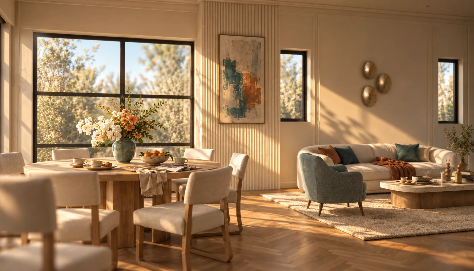 Dining & living space