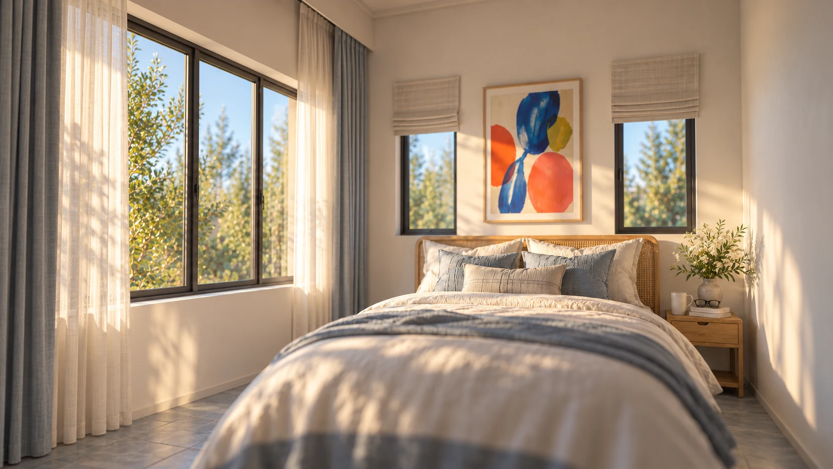 Bedroom front view