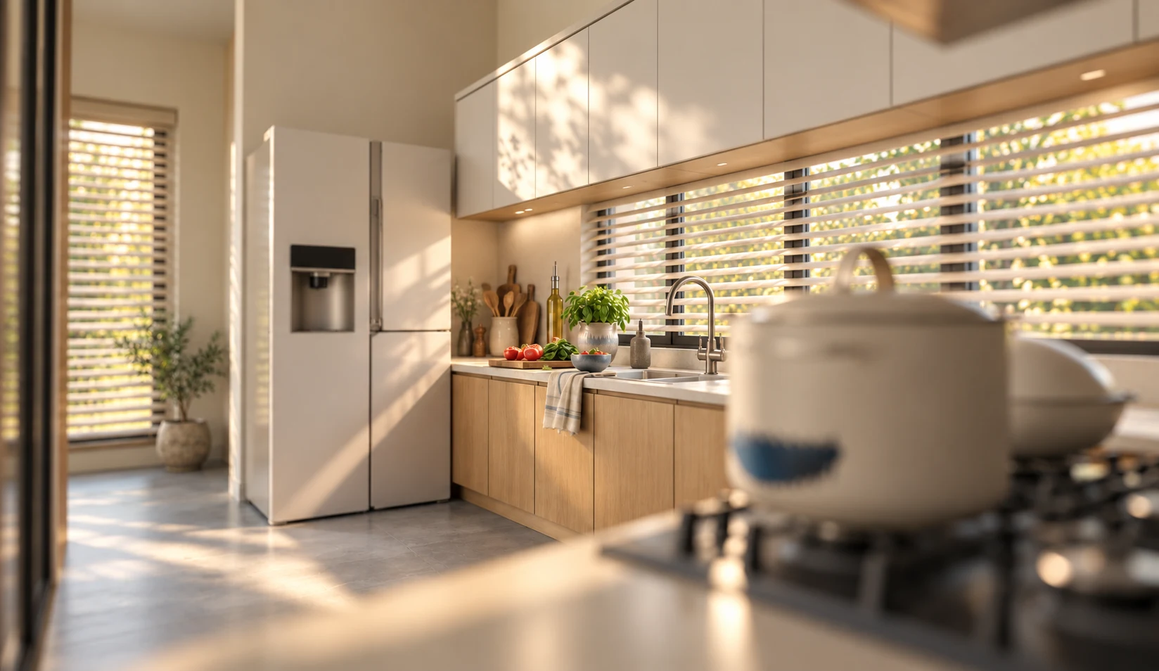 Kitchen in natural light