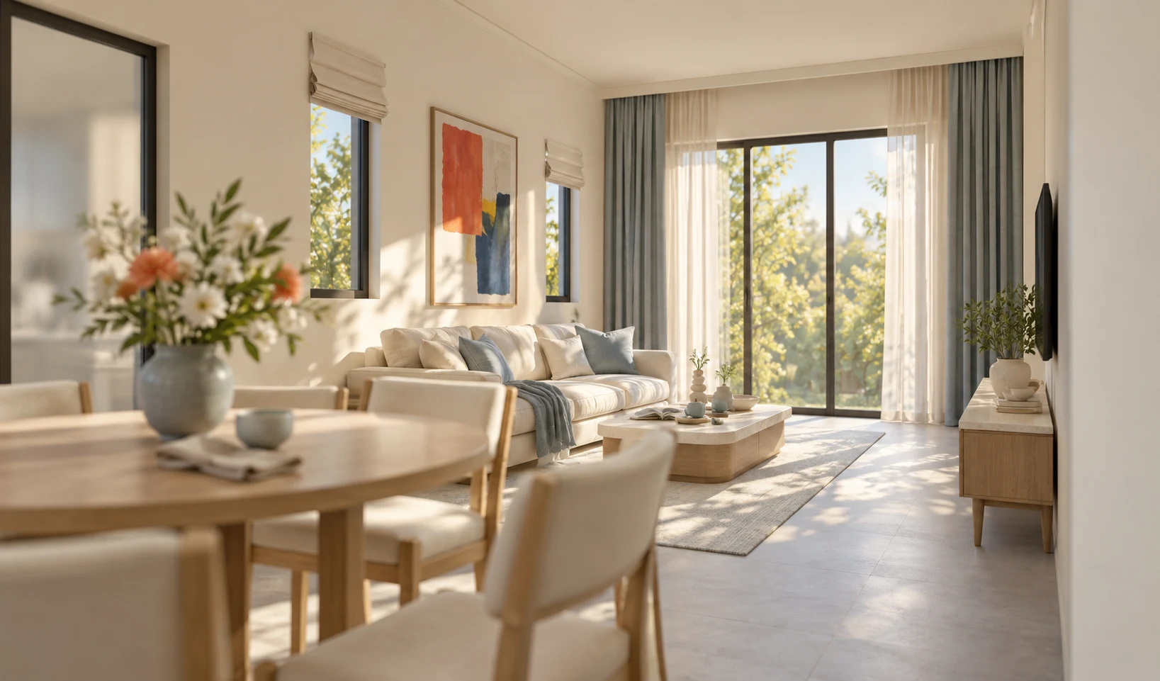 Dining room & window views